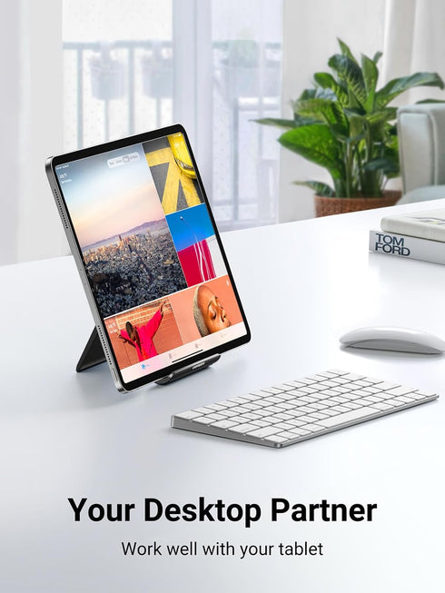 UGREEN 11 9.7 10.5 5 4 3 2 17 16 15 14 13 12 Tablet Stand Holder Adjustable Portable Desktop Dock Office Compatible