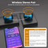 2-Pack Portable Mini Bluetooth Speakers, Wireless Micro Speakers for Phone/PC/Tablet, Rechargeable Battery