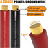 4 Gauge Wire (25ft Black + 25ft Red) Copper Clad Aluminum CCA, 20PCS Lugs, 20PCS Heat Shrink Tubing, 100A ANL Fuse