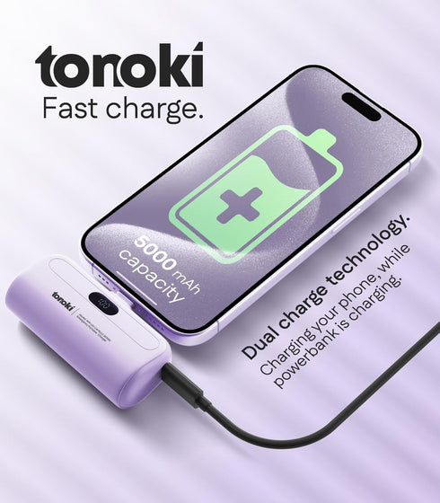 Portable Charger for Android 5000mAh, Small Power Bank Fast Charging Mini Battery Pack for Samsung, Google Pixel,