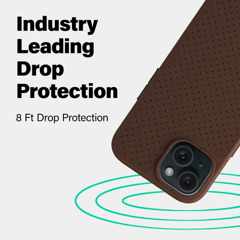 Incipio cru. Protective Phone Case for iPhone 15 Pro Max - Navy Camo, Wireless & 5G Compatible, Plastic-Free Recycled