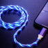USB A to Micro USB Android Phone Charger Cable, Fast Charging High Data Speed, Visible Light Up LED Current Flowing