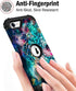 Hocase Heavy Duty Case for iPhone SE 2022/2020, Shockproof Protection Hard Plastic+Silicone Rubber Hybrid (4.7") -