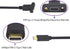USB Type C 3.1 Panel Mount Adapter Cable - USB-C 3.1 Gen2 10Gbps Male to USB C Female Panel Mount Screw Cable, Supports