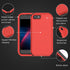 iPhone SE 2022 (3rd Gen) Heavy Duty Case with Glass Protector, Rugged Shockproof, Drop Proof, 3-in-1 - Red/Black