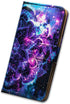 Case for Galaxy A21 - Purple Mandala Galaxy Sky Leather Flip Wallet Cover with Card Slot Holder