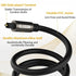 Elecan Optical Audio Cable 100 Ft, Digital Audio Toslink Cable Cord for Home Theater, PS4 & Xbox