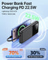 Power Bank Portable Charger with Built-in Cable, USB C Fast Charging Travel Essential Battery Pack for iPhone Samsung