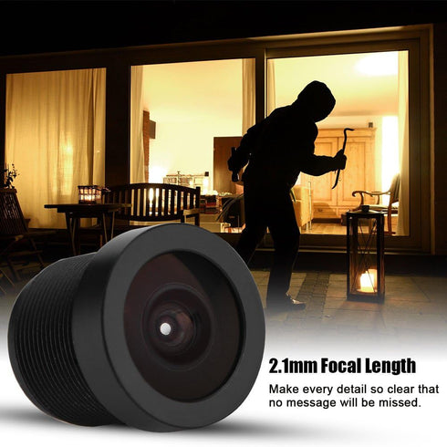 Sonew 2.1mm Fisheye Lens, 160° * 0.5 IP Camera for Raspberry Pi, Compatible with 1/3'' & 1/4'' CCD Chips