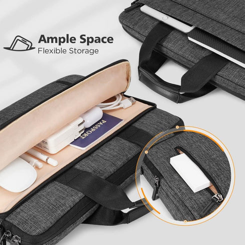 KIZUNA 12.5 Inch Laptop Bag Case, Water Resistant Shoulder Messenger Briefcase for MacBook Air M2 2022/HP Envy
