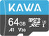 KAWA 64GB Micro SD Card, High Endurance Video Monitoring microSDXC Flash Memory Card for DashCam, Security Camera,
