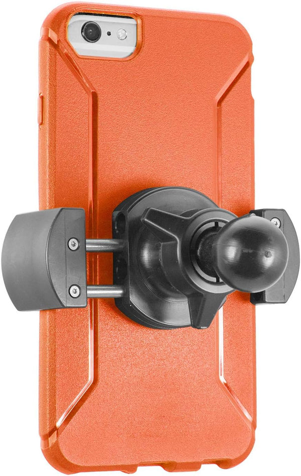 iBOLT Moto-Vise Holder with 25mm Ball for Standard 1 Inch Mounts, Compatible with Smartphones (iPhone X Max, Xr)