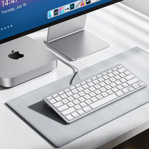 OMOTON Wired Keyboard for Mac, Dual Interface, Comfortable Typing Angle, Stable Connection, Compatible with MacBook,