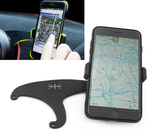 Heinmo Smartphone Cell Phone Cup Mount Holder for Cooper F54 Clubman F55 Hardtop F56 Hatchback (Gray Rice)