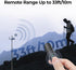 ATUMTEK 10m 5.0 Bluetooth Remote Shutter, Carbon Fiber Design, Rechargeable Camera Remote Control for iOS & Android