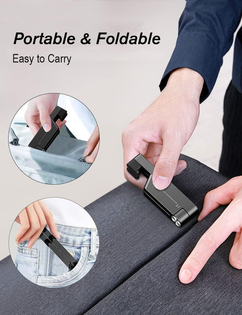 Cell Phone Stand for Desk, Foldable & Portable iPhone Holder, Compatible with All Mobile Phones, iPhone, iPad Mini,