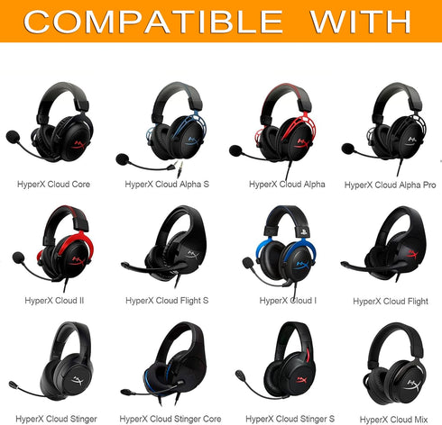 Cloud 2 Earpads Coolig Gel Replacement Cloud Alpha Ear Cushions Pads Compatible with HyperX Cloud Stinger/Cloud Flight/Cloud II/Cloud Alpha Wireless/Cloud Core/Mix Headphones