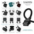 USB Wall Charger Adapter & Charging Cable Cord for JLab Go Ai Pop/Sport, Epic Air, JBuds Air/Sport