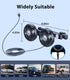 5V/ 12V /24V Long Arm Dual Head Car Cooling Fans for Back Seat for Kids, Usb Car Backseat Headrest Fan for Baby Rear