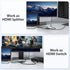 SCSXGO 4k@60hz 2 1 PS5/4/3 HDMI Switch Splitter, Aluminum Bidirectional HDMI Switcher in Out, Manual HDMI Hub Supports