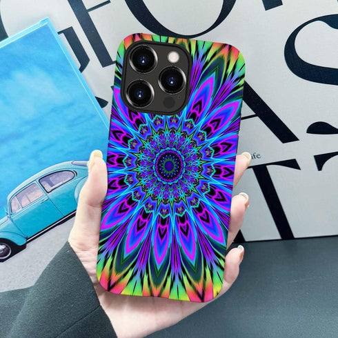 SEized Case for iPhone 14 Pro Max, Tie Dye Floral Mandala Durable Protection for Girl Women Boy Men