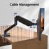 suptek 13-32 inch, 4.4-19.8lbs, 75x75/100x100mm Single Monitor Arm Mount for Adjustable Gas Spring Monitor Arm Desk