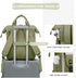 Backpack Backpacks Daypack,Green 15.6in LOVEVOOK Laptop for Women, Teacher Nurse Bag Work Travel Computer Purse,Water