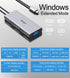 fairikabe 4in1 4K USB C Docking Station Dual Monitor Display Port Splitter, USB-C to Dual DisplayPort Hub HDMI VGA