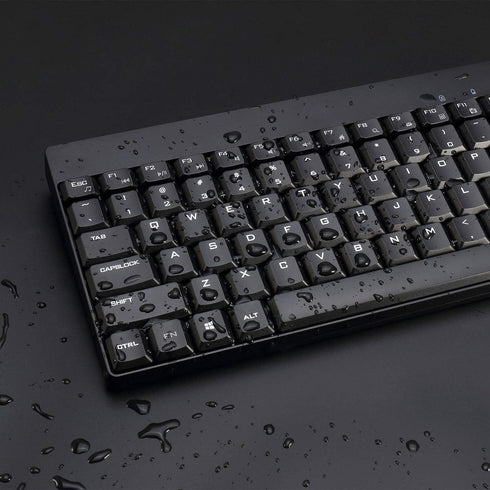 Adesso WKB-1100CB Mini Wireless Spill Resistant Ergonomic Keyboard & Mouse Combo, Black