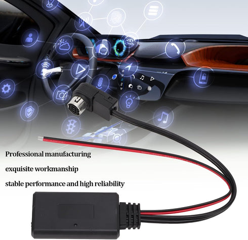 Yctze Car Bluetooth Module Bluetooth 5.0 AUX in Cable Car Stereo AUX Adapter Replacement for JVC KS-U58 PD100 U57 U29