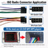 ISO Car Radio Wiring Harness Connector, Radio Power Speakers Adapter for Car Stereo, Replacement for Bluetooth Radio