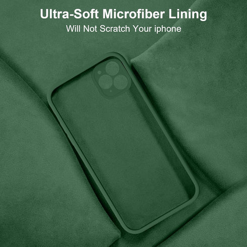 Vooii iPhone 11 Pro Max Case, Upgraded Liquid Silicone with Camera Protection and Soft Anti-Scratch Microfiber Lining,