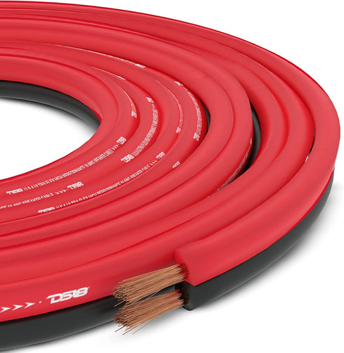 DS18 SW-18GA-100RB Ultra Flex Speaker Wire 100FT Red and Black - Speaker Cable for Audio Applications