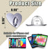 SiLnmLih 12 Pcs Metal Phone Finger Grip Hook Adhesive Heart Shaped Phone Charm Hook Smartphones Accessories Charm Loop