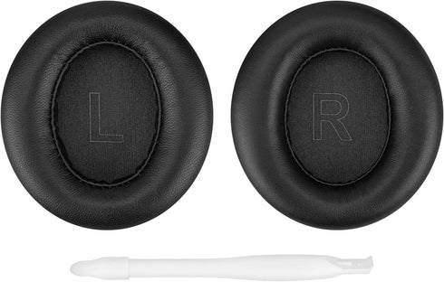 Geekria Elite Sheepskin Replacement Ear Pads for Anker Soundcore Life Q30, Life Q35 BT Headphones Ear Cushions, Headset Earpads, Ear Cups Cover Repair Parts (Black)