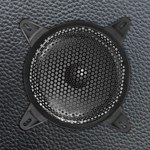 Unifizz Car 2pcs Audio Speaker Subwoofer Metal Waffle Grill Cover Black Protector with Rubber Edge and Clips 6.5 Inch
