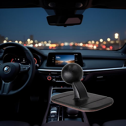 Seadiquiet 17mm 17mm Black Car Dashboard Mount Ball Head Cellphone Magnetic Mount Anti-Shedding Car Cellphone Holder