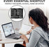 Synerlogic Windows PC Reference Keyboard Shortcut Sticker, Vinyl, No-Residue Adhesive for PC Laptop or Desktop