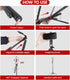 Huryfox 71 inch Selfie Stick Phone Tripod - Tall Cell Phone Holder with Detachable Wireless Remote, Phone Stand