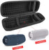Geekria Shield Speaker Case for JBL Charge 5 and Charge 4 - Portable Bluetooth Speaker Hard Shell Travel Bag (Black)