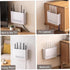 Generic 10x7x2 Inch Wall Mounted WiFi Router Storage Box, White ABS Router Organizer with Ventilation Holes, Cable
