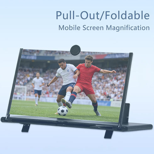 Yuntunele 12" Magnifier,3D Screen HD Mobile Phone Magnifier Projector Screen Enlarger for Movies, Videos