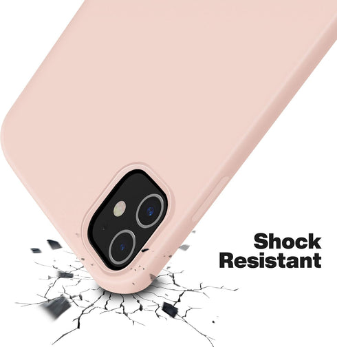 OTOFLY iPhone 12 and 12 Pro Case 6.1 inch (2020), Silky and Soft Touch Premium Liquid Silicone Rubber Full-Body