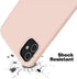 OTOFLY iPhone 12 and 12 Pro Case 6.1 inch (2020), Silky and Soft Touch Premium Liquid Silicone Rubber Full-Body