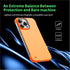 Magnetic Slim Case Fit for iPhone 15 Pro Max Phone Case 6.7"(2023) Ultra-Thin Lightweight Durable Frameless Matte Hard MagSafe Cover Case with Pull Ring Shockproof Non Slip Rope-Orange