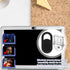 Qulkws 100 PCS White Anti Dust Silicone Type C Charging Port and Webcam Cover Slide, Clear Charging Port Covers Anti