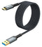 SUNGUY 10FT USB C 3.0 Android Auto Cable, 5Gbps 3A Fast Charging & Data Transfer Braided USB C 3.1 Cable, Compatible