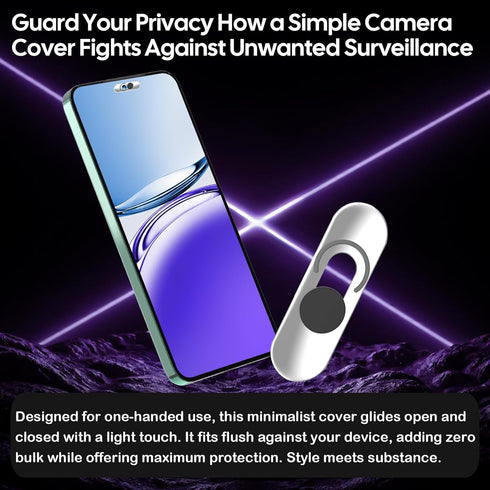 Peramarl 2 Pack-Black Front Camera Cover,Smartphones Webcam Cover Protect Privacy, Camera Privacy Covers Compatible