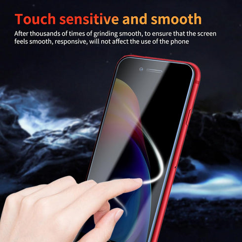 Privacy Screen Protector for iPhone 8 Plus/7 Plus, 3 Pack Tempered Glass Film, Anti-spy, Scratch Resistant, 9H Hardness