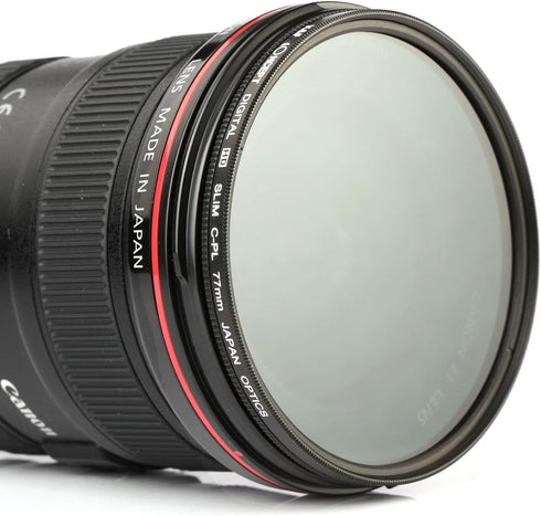 52mm Polarizing Filter, K&F Concept Circular Polarizer 52mm Super Slim Multi Coated Glass CPL Filter Compatible with Canon Nikon Digital Camera Lens + Microfiber Cleaning Cloth
